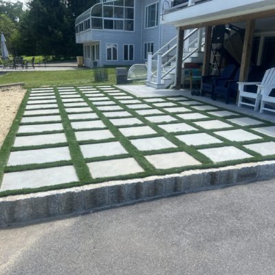 Modern Grid Patio Installation Brookfield ct
